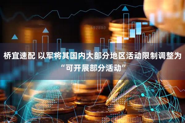 桥宜速配 以军将其国内大部分地区活动限制调整为“可开展部分活动”
