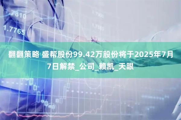 翻翻策略 盛帮股份99.42万股份将于2025年7月7日解禁_公司_赖凯_天眼