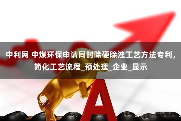 中利网 中煤环保申请同时除硬除浊工艺方法专利，简化工艺流程_预处理_企业_显示
